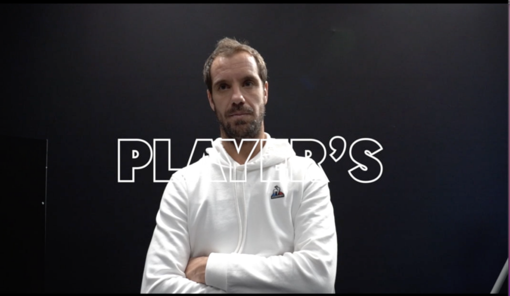 Player’s box Richard Gasquet